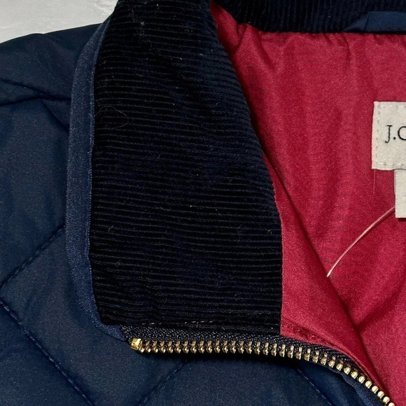 Diamond Quilted Puffer Coat in Navy Size XS-S J. Crew NWOT - Picture 9 of 11